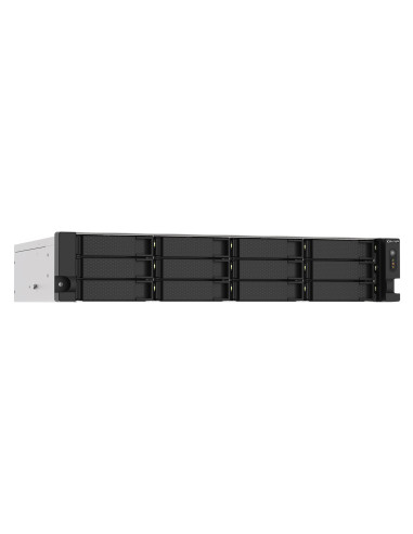 Qnap Ts-1273Au-Rp-8G Serwer Danych Nas Rack (2U) Ryzen Embedded V1500B 8 Gb Ddr4 0 Tb Qnap Qts Aluminium, Czarny