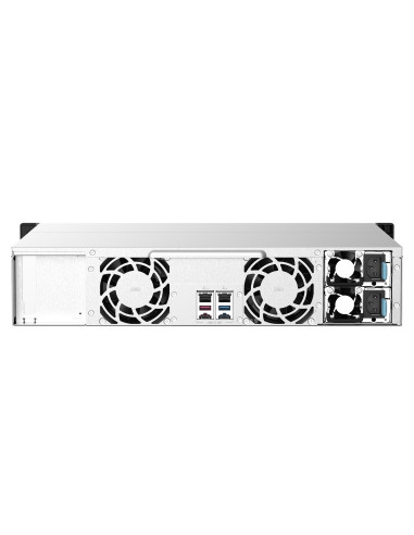 Qnap Ts-1273Au-Rp-8G Serwer Danych Nas Rack (2U) Ryzen Embedded V1500B 8 Gb Ddr4 0 Tb Qnap Qts Aluminium, Czarny
