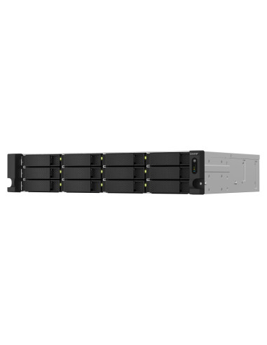 Qnap Ts-1264U-Rp Nas Rack (2U) Przewodowa Sieć Lan Aluminium, Czarny