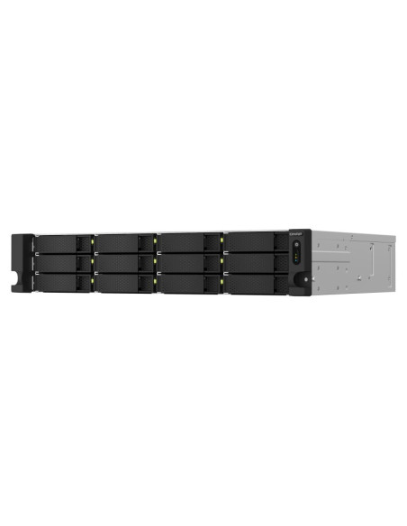 Qnap Ts-1264U-Rp Nas Rack (2U) Przewodowa Sieć Lan Aluminium, Czarny