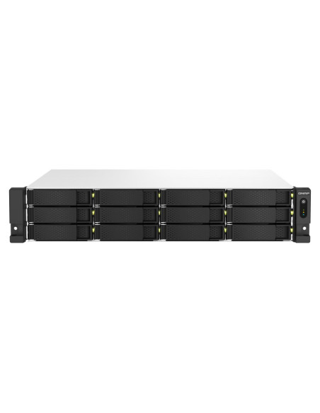 Qnap Ts-1264U-Rp Nas Rack (2U) Przewodowa Sieć Lan Aluminium, Czarny