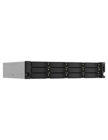 Qnap Ts-1264U-Rp Nas Rack (2U) Przewodowa Sieć Lan Aluminium, Czarny