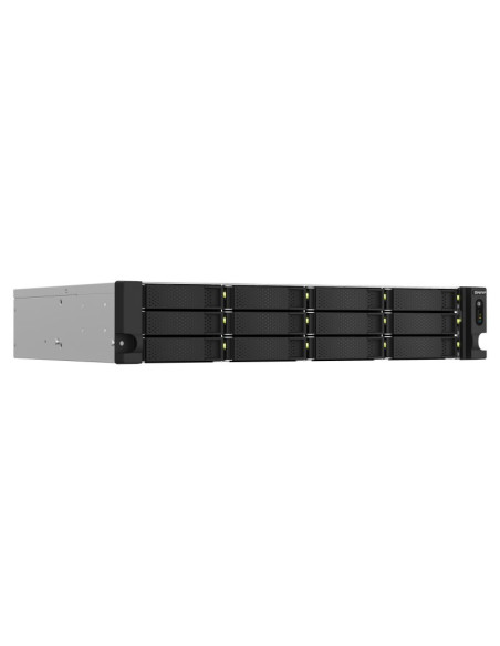 Qnap Ts-1264U-Rp Nas Rack (2U) Przewodowa Sieć Lan Aluminium, Czarny