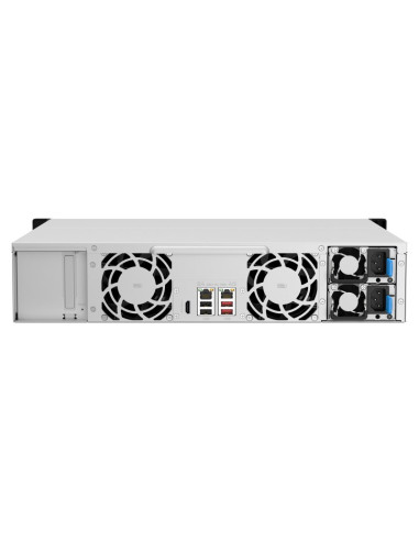 Qnap Ts-1264U-Rp Nas Rack (2U) Przewodowa Sieć Lan Aluminium, Czarny