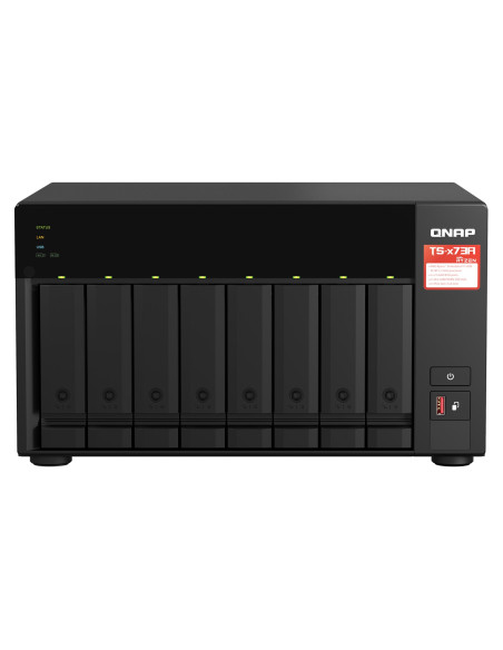 Qnap Ts-873A Nas Tower Ryzen Embedded V1500B 8 Gb Ddr4 0 Tb Qnap Turbo System Czarny