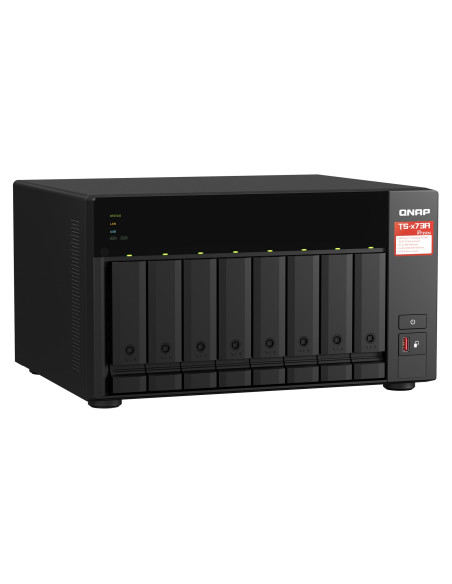 Qnap Ts-873A Nas Tower Ryzen Embedded V1500B 8 Gb Ddr4 0 Tb Qnap Turbo System Czarny