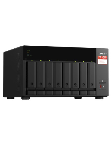 Qnap Ts-873A Nas Tower Ryzen Embedded V1500B 8 Gb Ddr4 0 Tb Qnap Turbo System Czarny