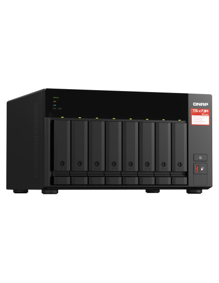 Qnap Ts-873A Nas Tower Ryzen Embedded V1500B 8 Gb Ddr4 0 Tb Qnap Turbo System Czarny