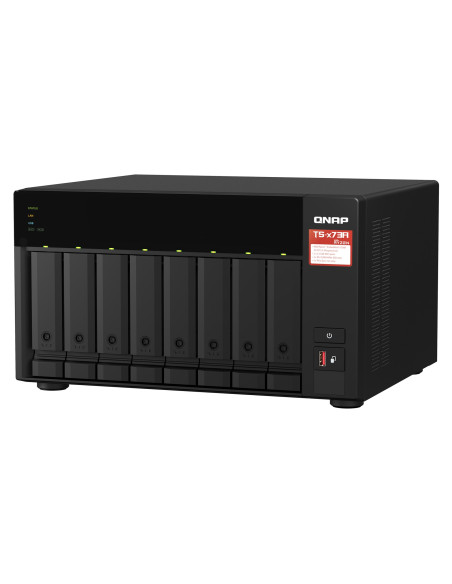 Qnap Ts-873A Nas Tower Ryzen Embedded V1500B 8 Gb Ddr4 0 Tb Qnap Turbo System Czarny