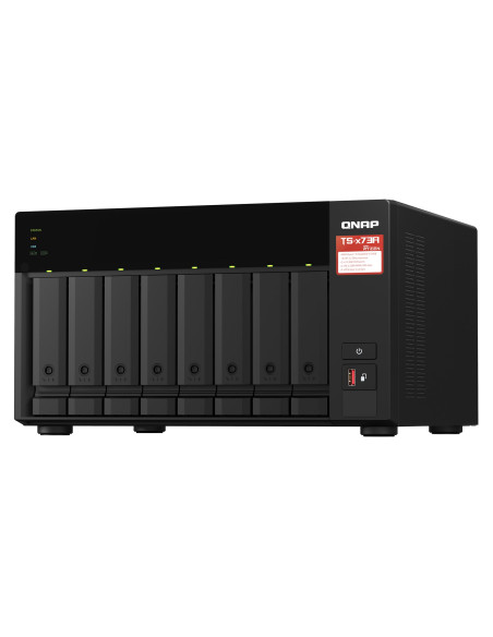Qnap Ts-873A Nas Tower Ryzen Embedded V1500B 8 Gb Ddr4 0 Tb Qnap Turbo System Czarny