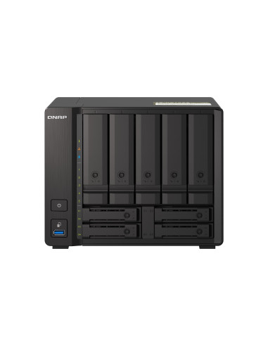 Qnap Ts-H973Ax Nas Tower Ryzen Embedded V1500B 8 Gb Ddr4 0 Tb Quts Hero Czarny