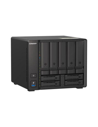 Qnap Ts-H973Ax Nas Tower Ryzen Embedded V1500B 8 Gb Ddr4 0 Tb Quts Hero Czarny