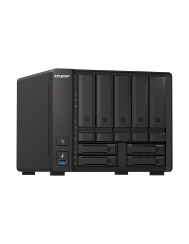 Qnap Ts-H973Ax Nas Tower Ryzen Embedded V1500B 8 Gb Ddr4 0 Tb Quts Hero Czarny