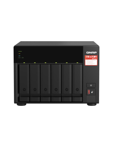 Qnap Ts-673A Nas Tower Ryzen Embedded V1500B 8 Gb Ddr4 0 Tb Qnap Turbo System Czarny