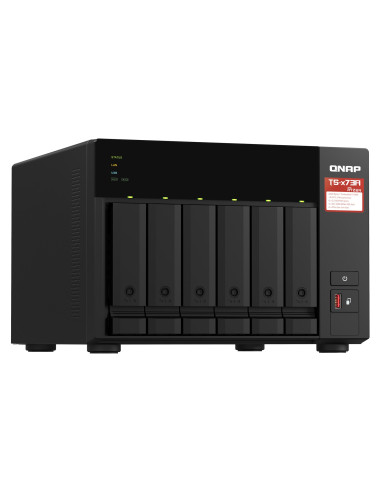Qnap Ts-673A Nas Tower Ryzen Embedded V1500B 8 Gb Ddr4 0 Tb Qnap Turbo System Czarny