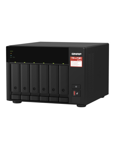Qnap Ts-673A Nas Tower Ryzen Embedded V1500B 8 Gb Ddr4 0 Tb Qnap Turbo System Czarny