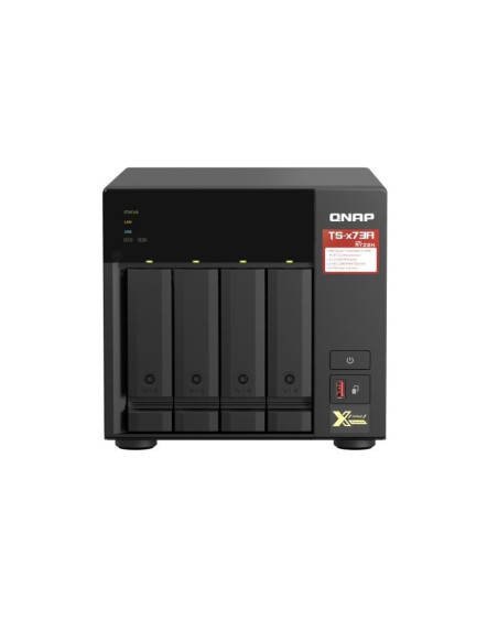 Qnap Ts-473A Nas Tower Ryzen Embedded V1500B 8 Gb Ddr4 0 Tb Qnap Turbo System Czarny