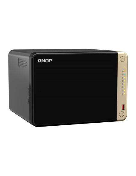 Qnap Ts-664 Nas Tower Przewodowa Sieć Lan Czarny N5095