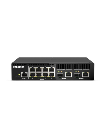 Qnap Qsw-M2108R-2C Łącza Sieciowe Zarządzany L2 2.5G Ethernet (100/1000/2500) Obsługa Poe Czarny