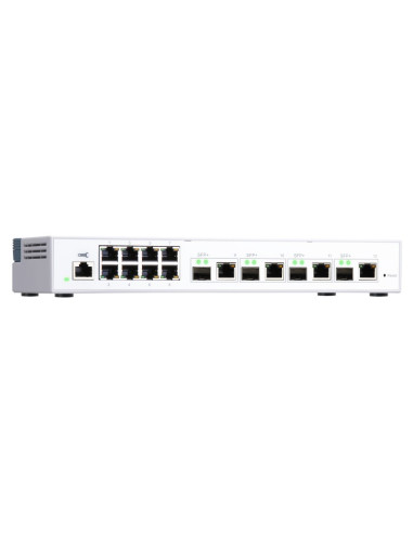 Qnap Qsw-M408-4C Łącza Sieciowe Zarządzany L2 Gigabit Ethernet (10/100/1000) Biały