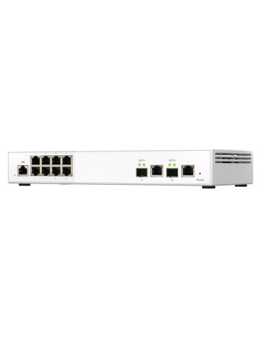 Qnap Qsw-M2108-2C Łącza Sieciowe Zarządzany L2 2.5G Ethernet (100/1000/2500) Szary, Biały
