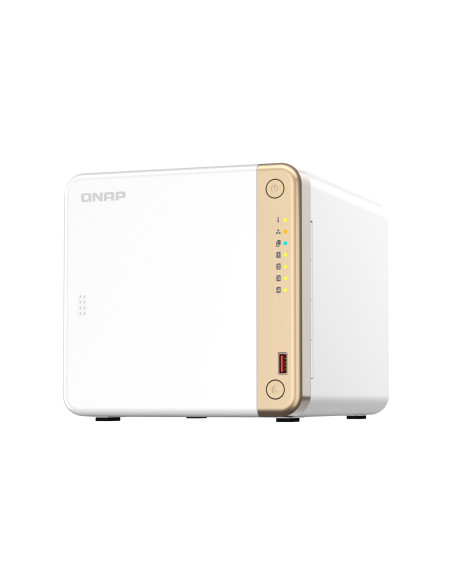 Qnap Ts-462-4G Serwer Danych Nas Tower Intel® Celeron® N4505 4 Gb Ddr4 0 Tb Qnap Qts Biały