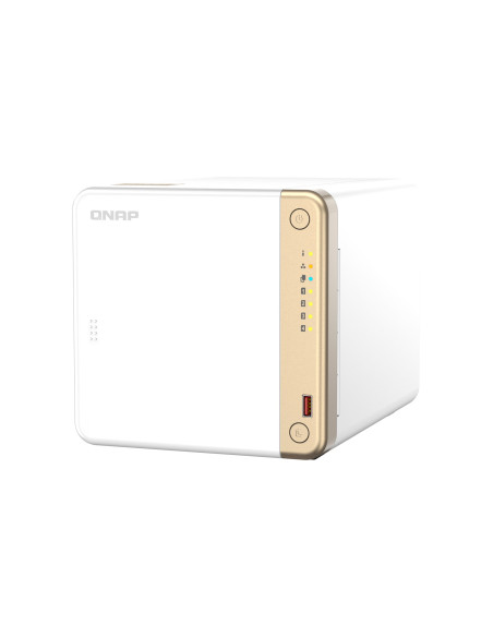 Qnap Ts-462-4G Serwer Danych Nas Tower Intel® Celeron® N4505 4 Gb Ddr4 0 Tb Qnap Qts Biały