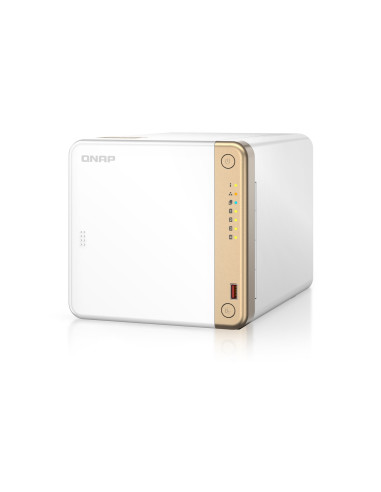 Qnap Ts-462-4G Serwer Danych Nas Tower Intel® Celeron® N4505 4 Gb Ddr4 0 Tb Qnap Qts Biały