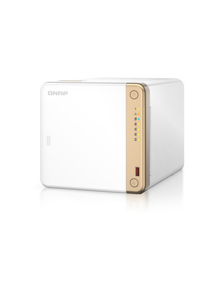 Qnap Ts-462-4G Serwer Danych Nas Tower Intel® Celeron® N4505 4 Gb Ddr4 0 Tb Qnap Qts Biały