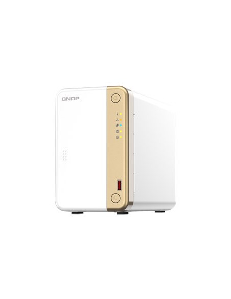 Qnap Ts-262 Nas Tower Przewodowa Sieć Lan Złoto, Biały N4505