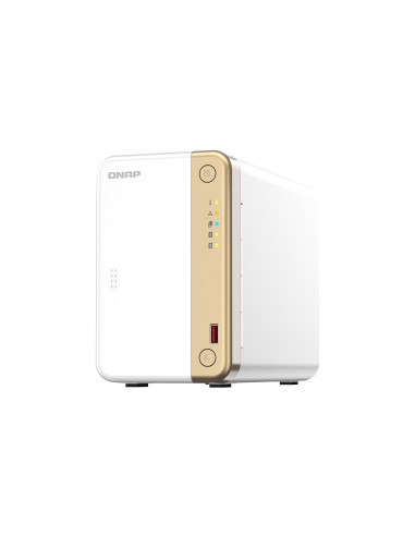 Qnap Ts-262 Nas Tower Przewodowa Sieć Lan Złoto, Biały N4505
