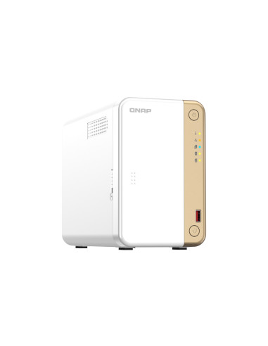 Qnap Ts-262 Nas Tower Przewodowa Sieć Lan Złoto, Biały N4505