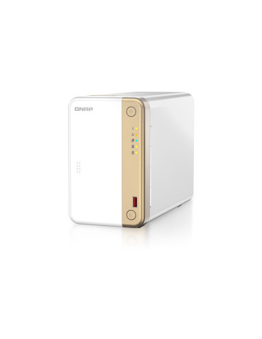 Qnap Ts-262 Nas Tower Przewodowa Sieć Lan Złoto, Biały N4505