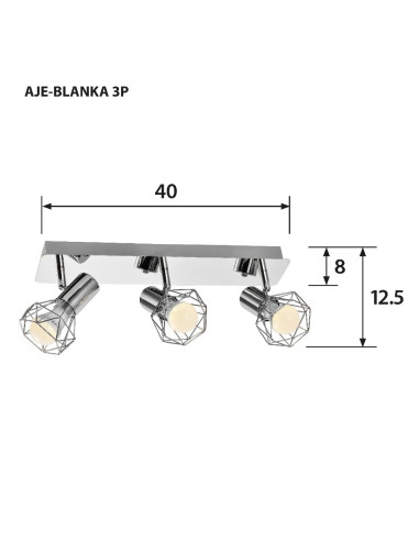 Listwa Activejet Aje-Blanka 3P (120 W  E14 X 3)