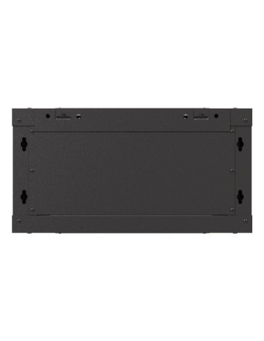 Szafa Instalacyjna Rack Wisząca 19" 4U 540X350 Czarna Drzwi Przeszklone Lanberg (Flat Pack)