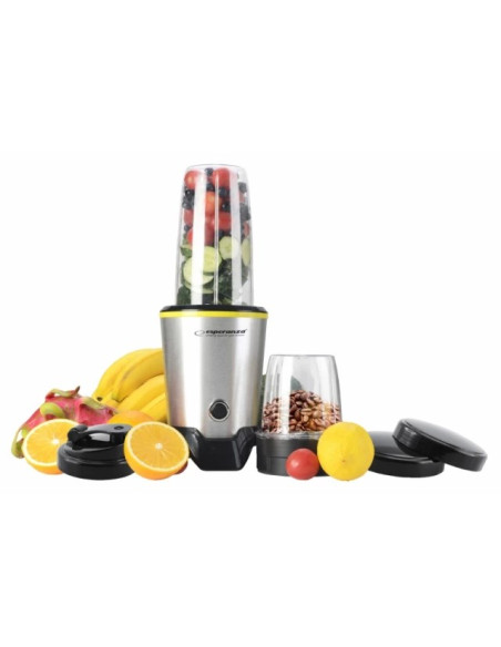 Blender Sportowy Esperanza Master Ekm028 (1000W  Kolor Czarno-Srebrny)