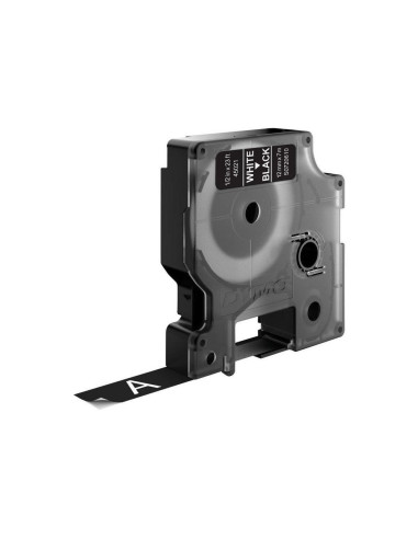 Dymo D1 - Standard Etykiety - Biały Na Czarnym - 12Mm X 7M