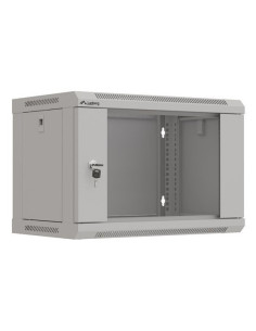 Szafa Instalacyjna Rack Wisząca 19" 6U 540X350 Szara Drzwi Przeszklone Lanberg (Flat Pack) 2
