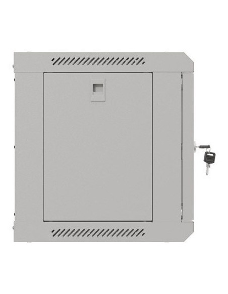 Szafa Instalacyjna Rack Wisząca 19" 6U 540X350 Szara Drzwi Przeszklone Lanberg (Flat Pack)