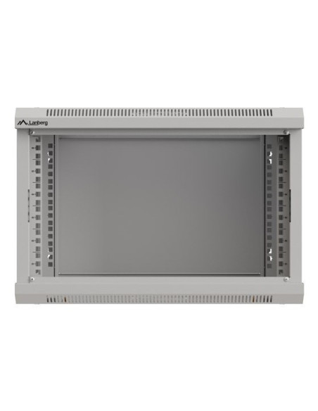 Szafa Instalacyjna Rack Wisząca 19" 6U 540X350 Szara Drzwi Przeszklone Lanberg (Flat Pack)