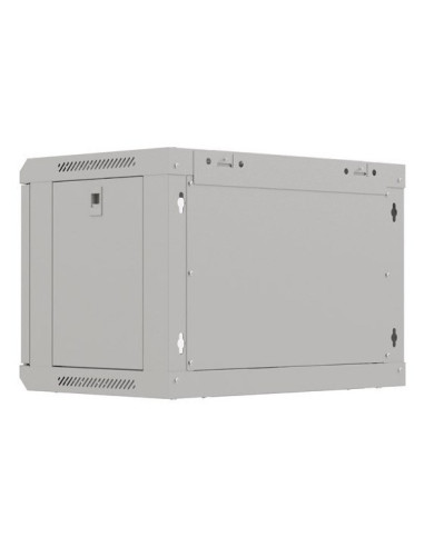 Szafa Instalacyjna Rack Wisząca 19" 6U 540X350 Szara Drzwi Przeszklone Lanberg (Flat Pack)