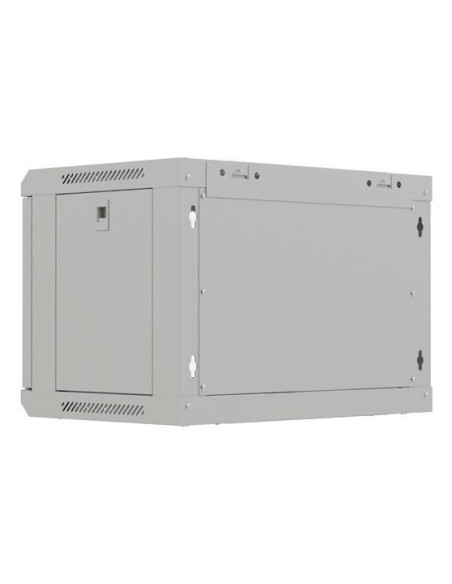 Szafa Instalacyjna Rack Wisząca 19" 6U 540X350 Szara Drzwi Przeszklone Lanberg (Flat Pack)
