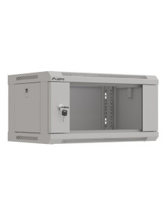 Szafa Instalacyjna Rack Wisząca 19" 4U 540X350 Szara Drzwi Przeszklone Lanberg (Flat Pack) 2