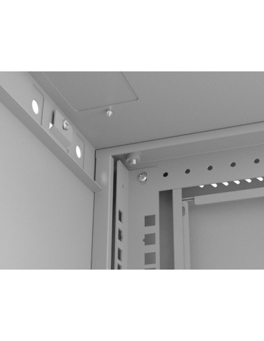 Szafa Instalacyjna Rack Wisząca 19" 4U 540X350 Szara Drzwi Przeszklone Lanberg (Flat Pack)
