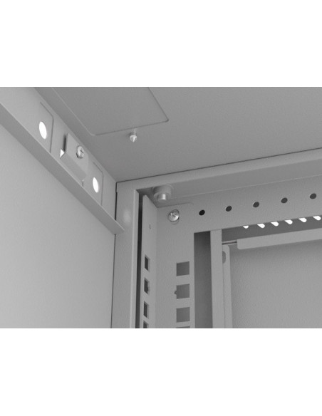 Szafa Instalacyjna Rack Wisząca 19" 4U 540X350 Szara Drzwi Przeszklone Lanberg (Flat Pack)