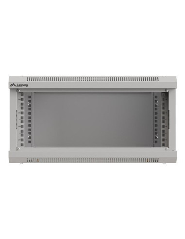 Szafa Instalacyjna Rack Wisząca 19" 4U 540X350 Szara Drzwi Przeszklone Lanberg (Flat Pack)