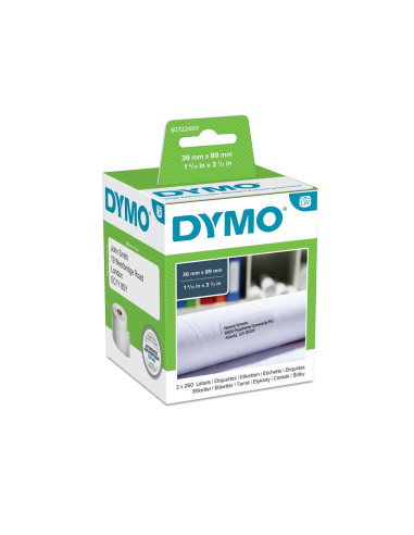 Zestaw Etykiet Dymo Etykiety Adresowe 89X36Mm 2X260Szt S0722400 (36Mm )