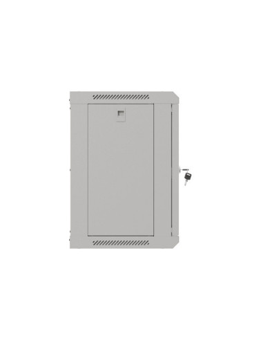 Szafa Instalacyjna Rack Wisząca 19" 9U 540X350 Szara Drzwi Przeszklone Lanberg (Flat Pack)