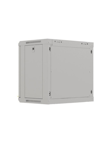 Szafa Instalacyjna Rack Wisząca 19" 9U 540X350 Szara Drzwi Przeszklone Lanberg (Flat Pack)