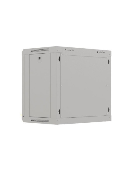 Szafa Instalacyjna Rack Wisząca 19" 9U 540X350 Szara Drzwi Przeszklone Lanberg (Flat Pack)